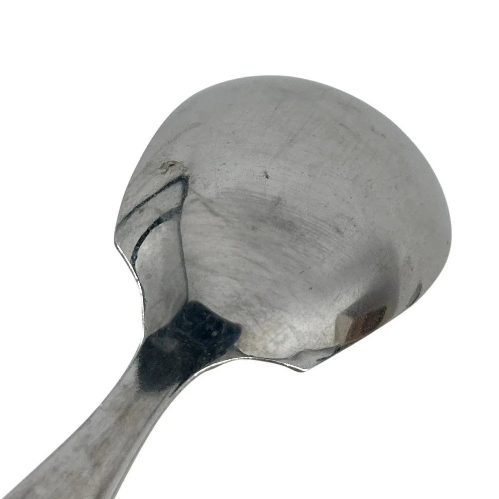 National Stainless Granada Sugar Spoon Shell Stainless Steel Japan Vintage